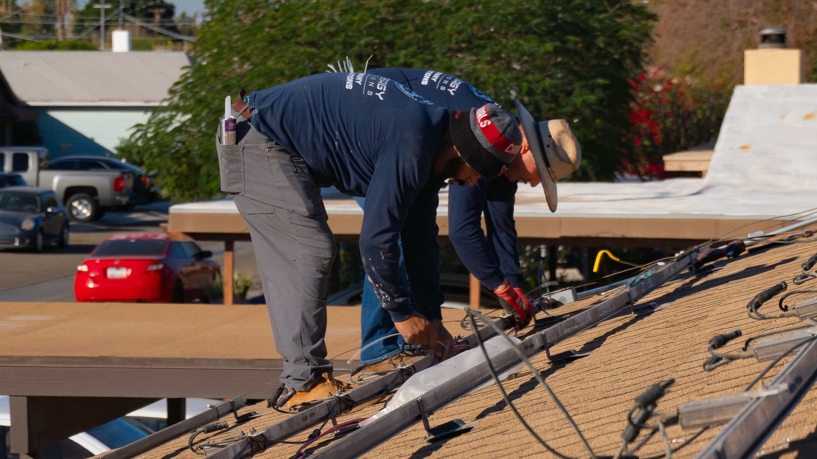 EcoEnergy crew on residential roof